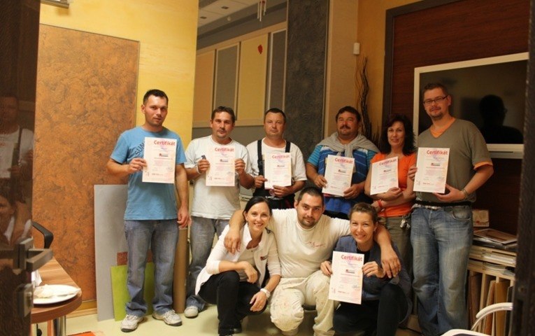 Aplikačné školenia nanášania dizajnérskych omietok a farieb ARTHE